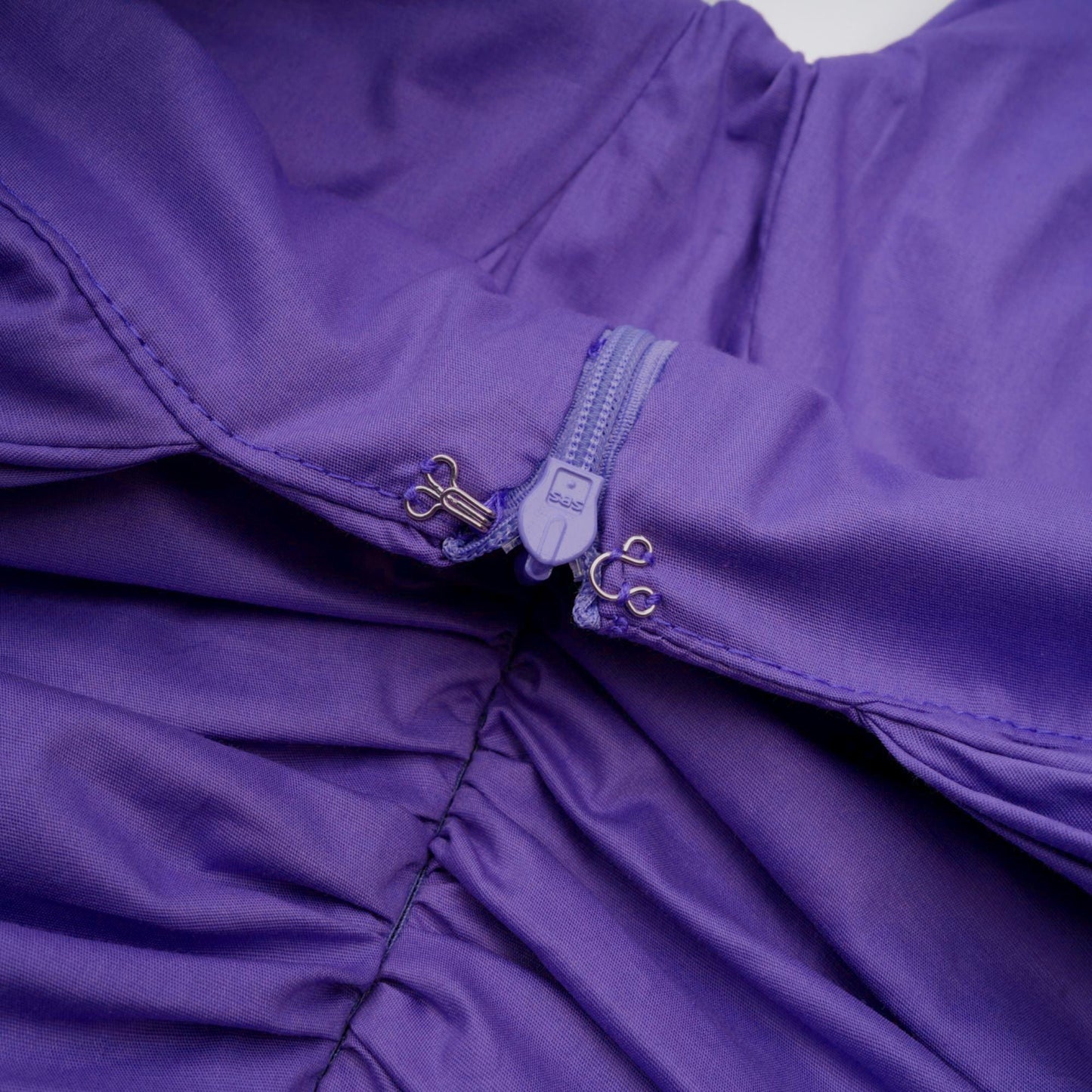 Apolline purple off-shoulder ruched mini dress