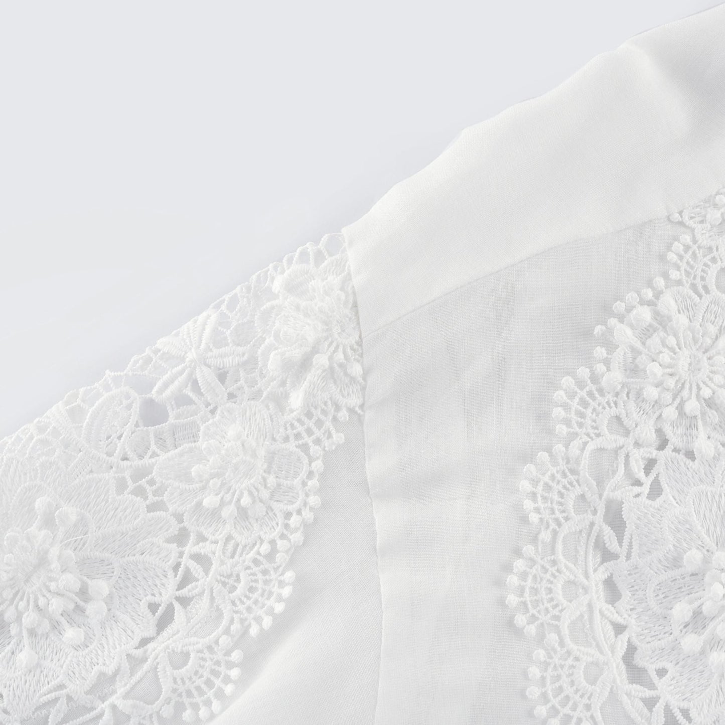 Axelle lace-embroidered cut-out shirt