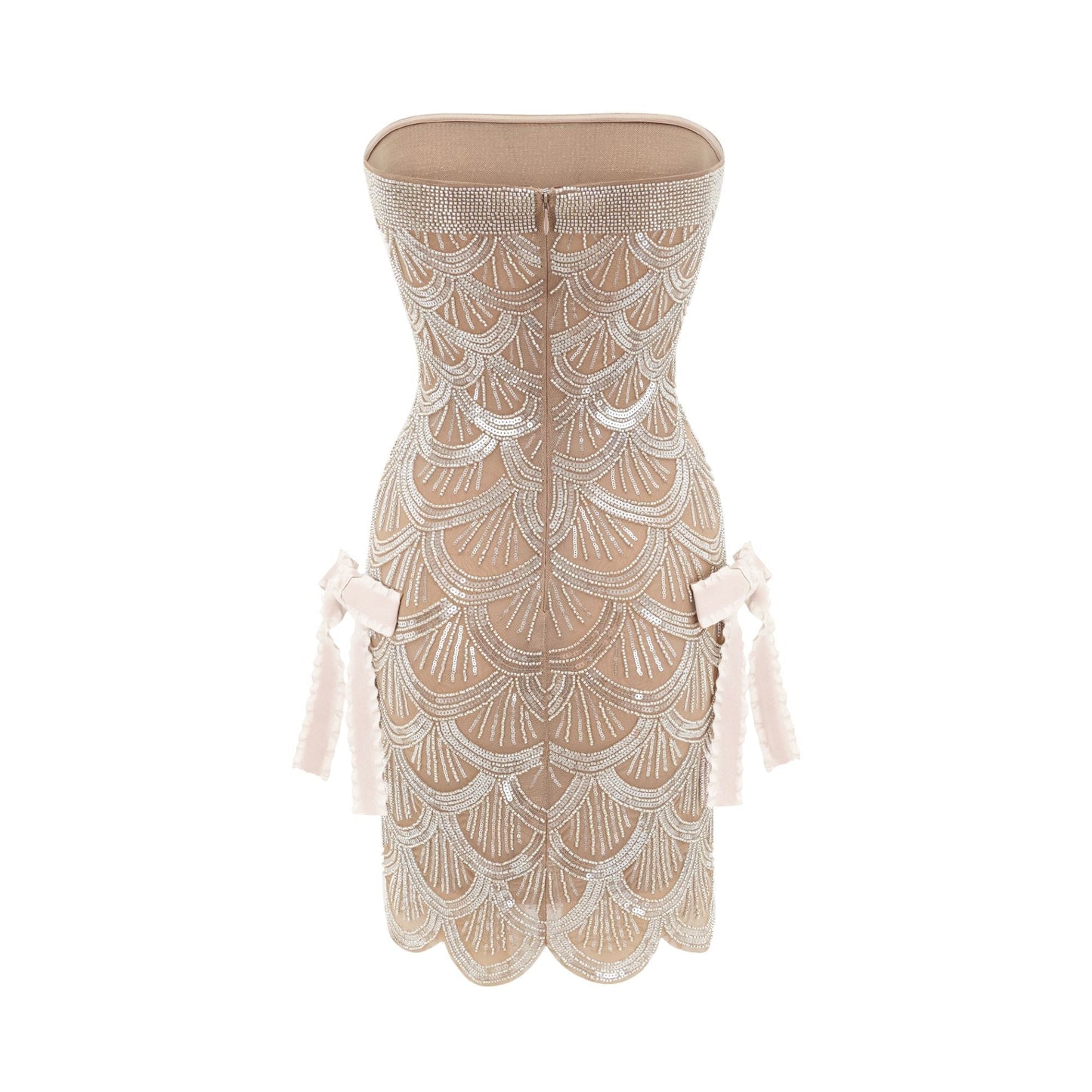 Astrid brown embellished mini dress
