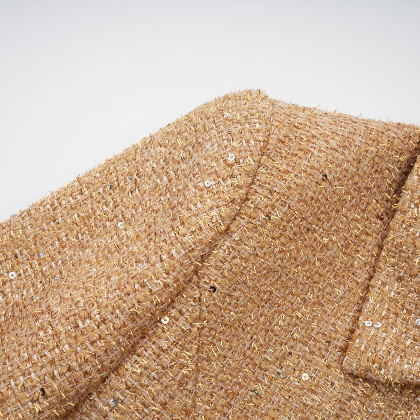 Morgane tweed long-sleeve mini dress