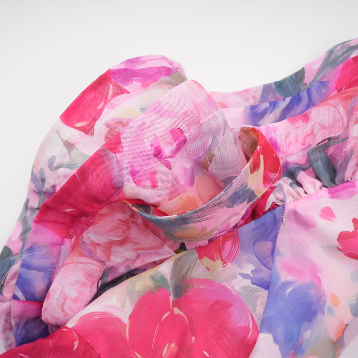 Élodie floral-print ruffled gown