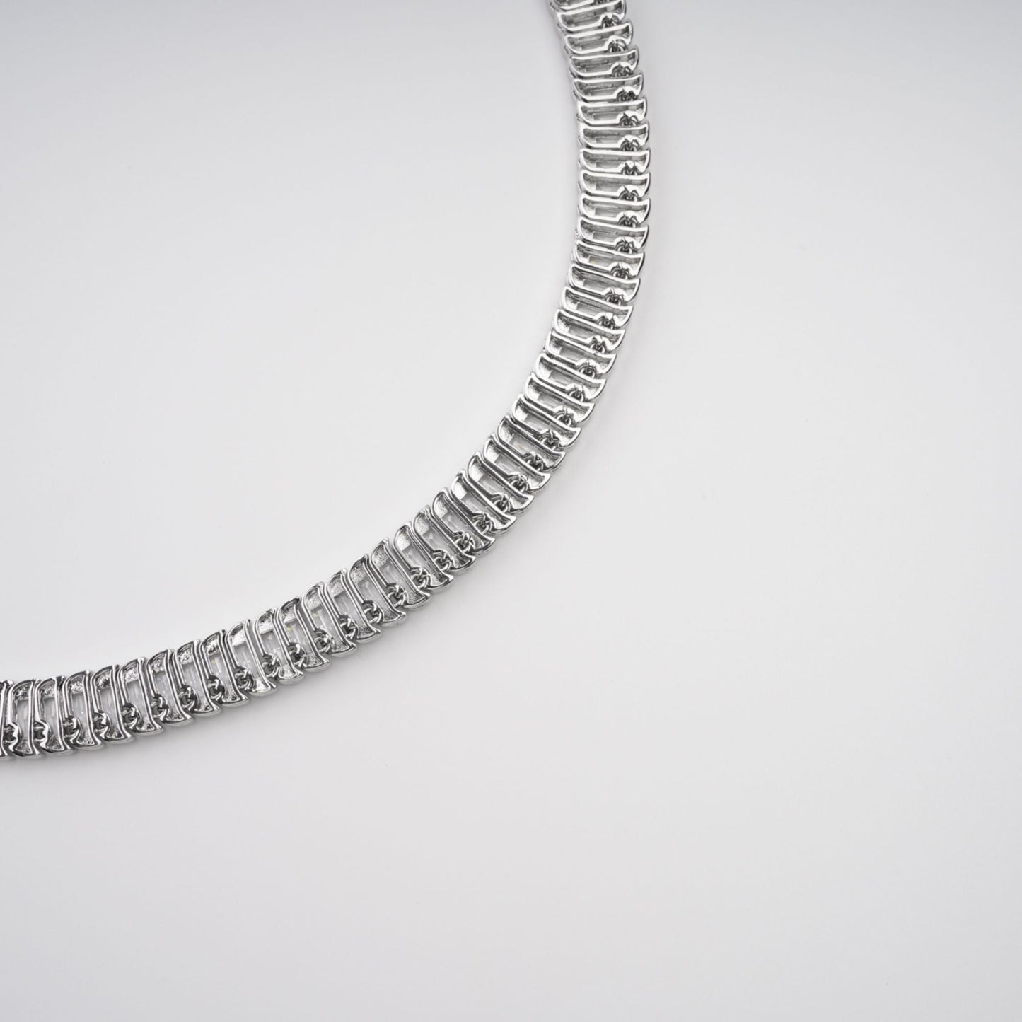Albane Sliver Tone Crystal-Embellished Necklace