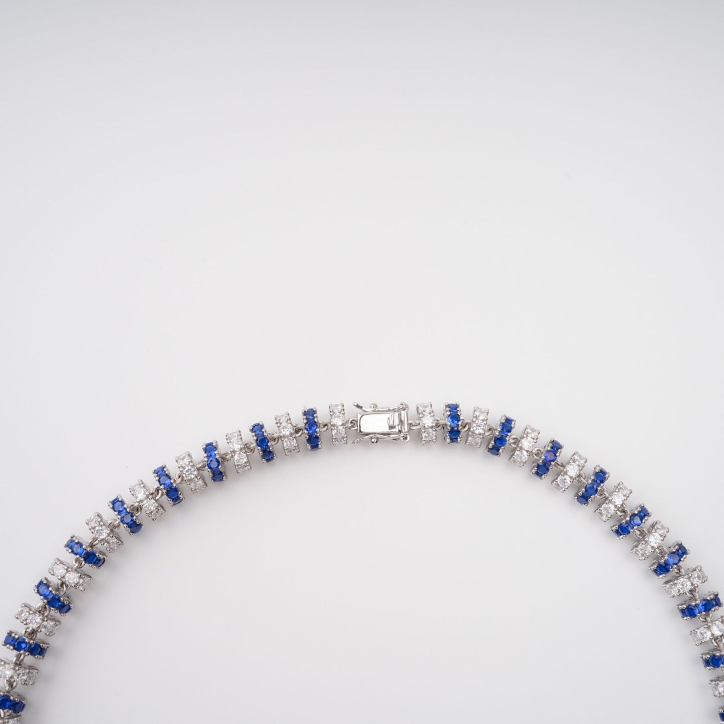 Sandrine Blue Crystal-Embellished Necklace