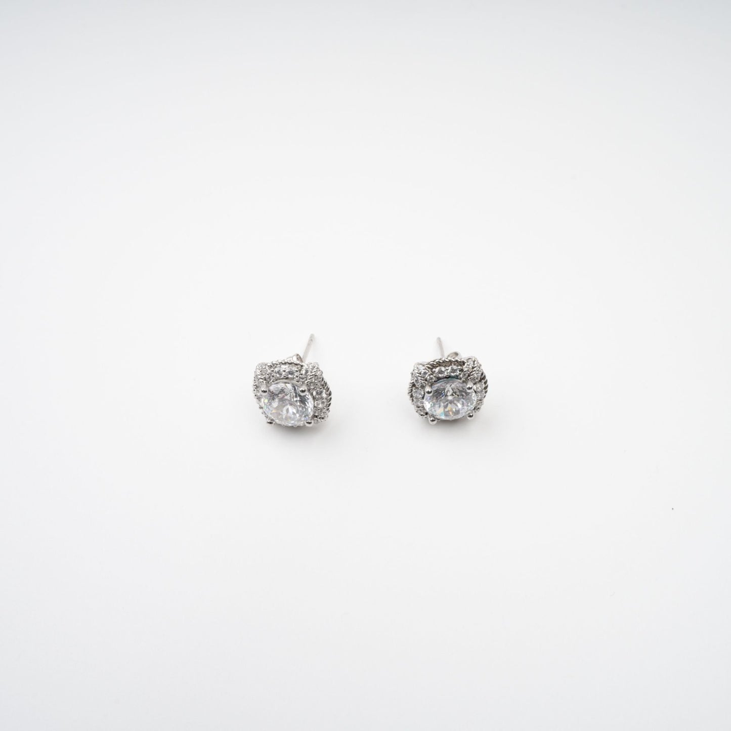 Blanche White Crystal Embellished Earrings