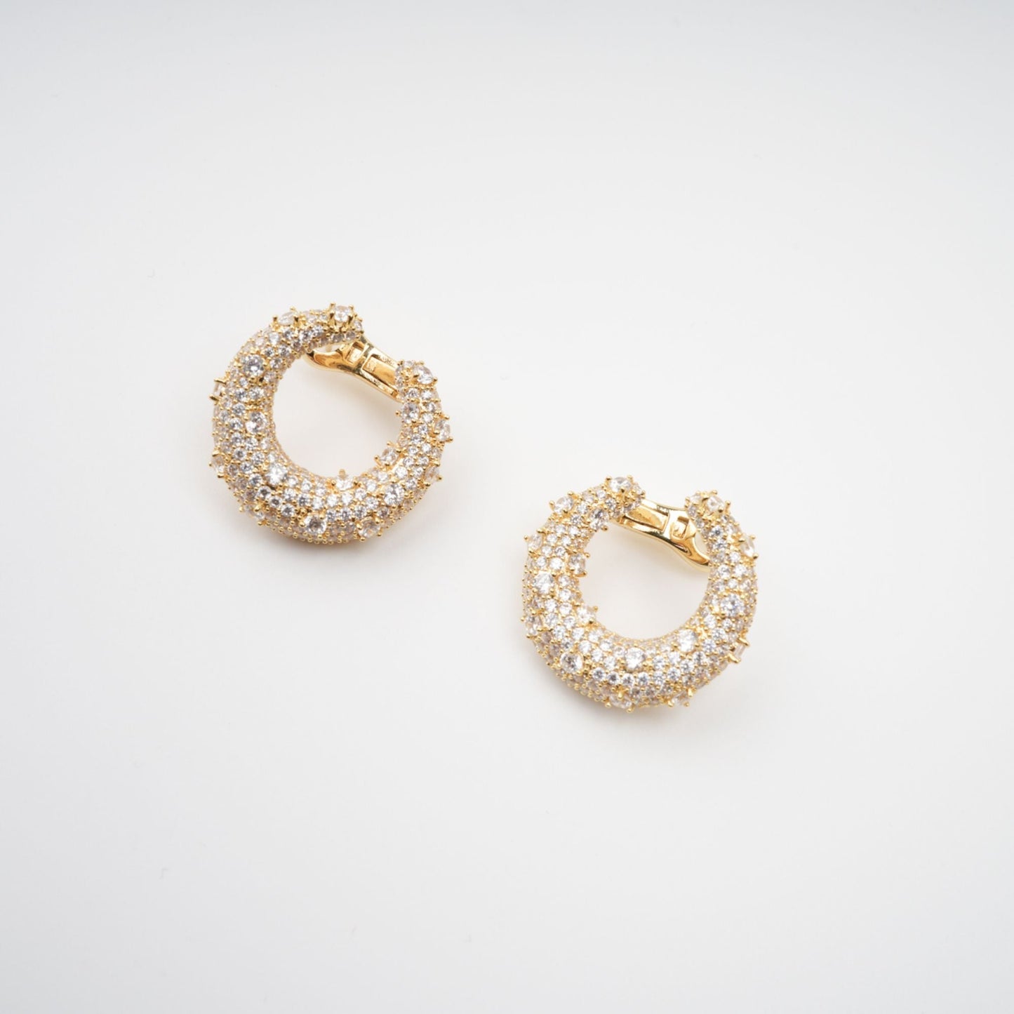 Colette Gold Crystal Embellished Earrings
