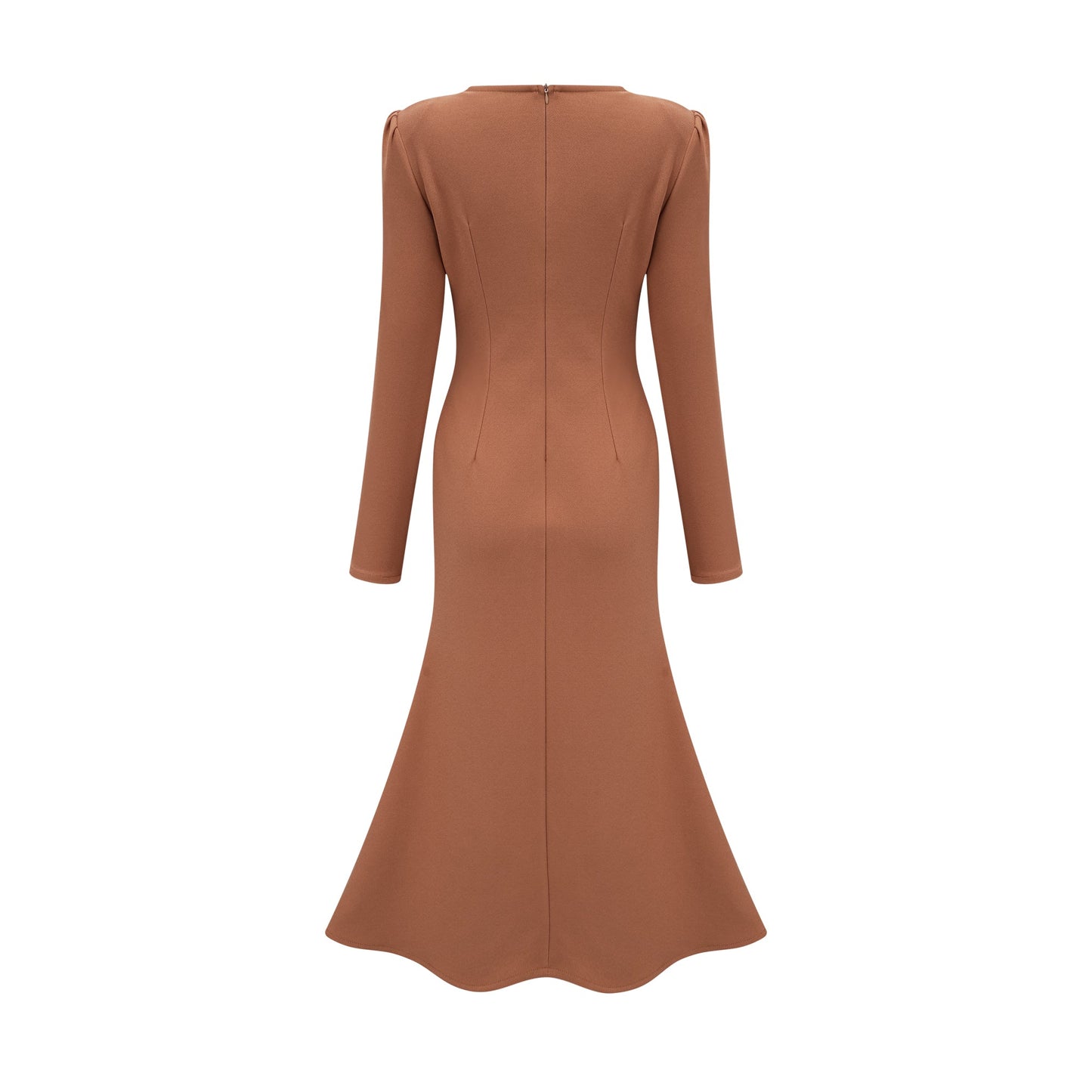 Doriane khaki sequin-embellished midi dress