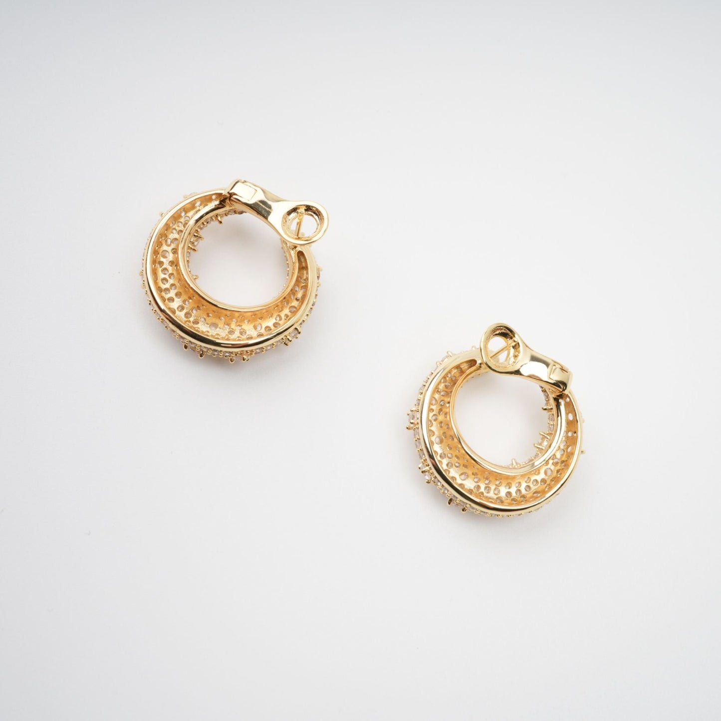 Colette Gold Crystal Embellished Earrings