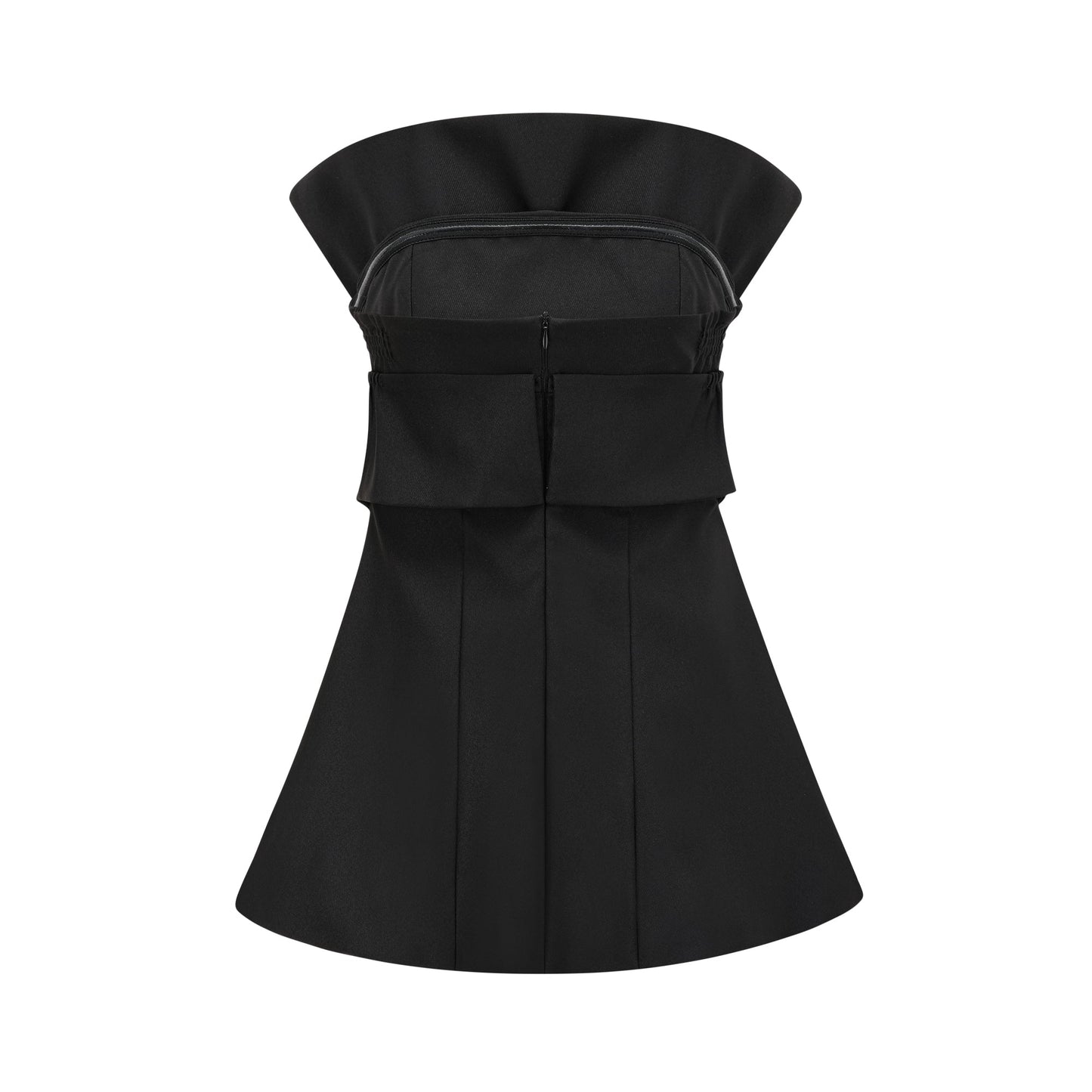 Caribe black bowknot off-shoulder mini dress