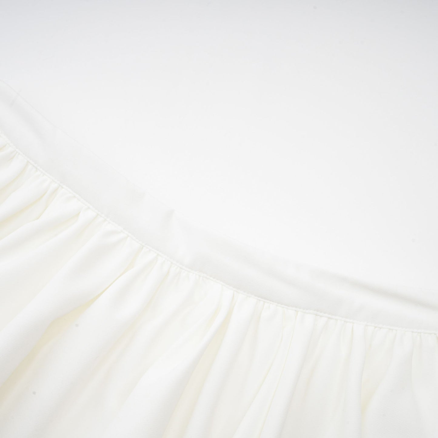 Andrea asymmetrical tulle blouse & skirt matching set in White