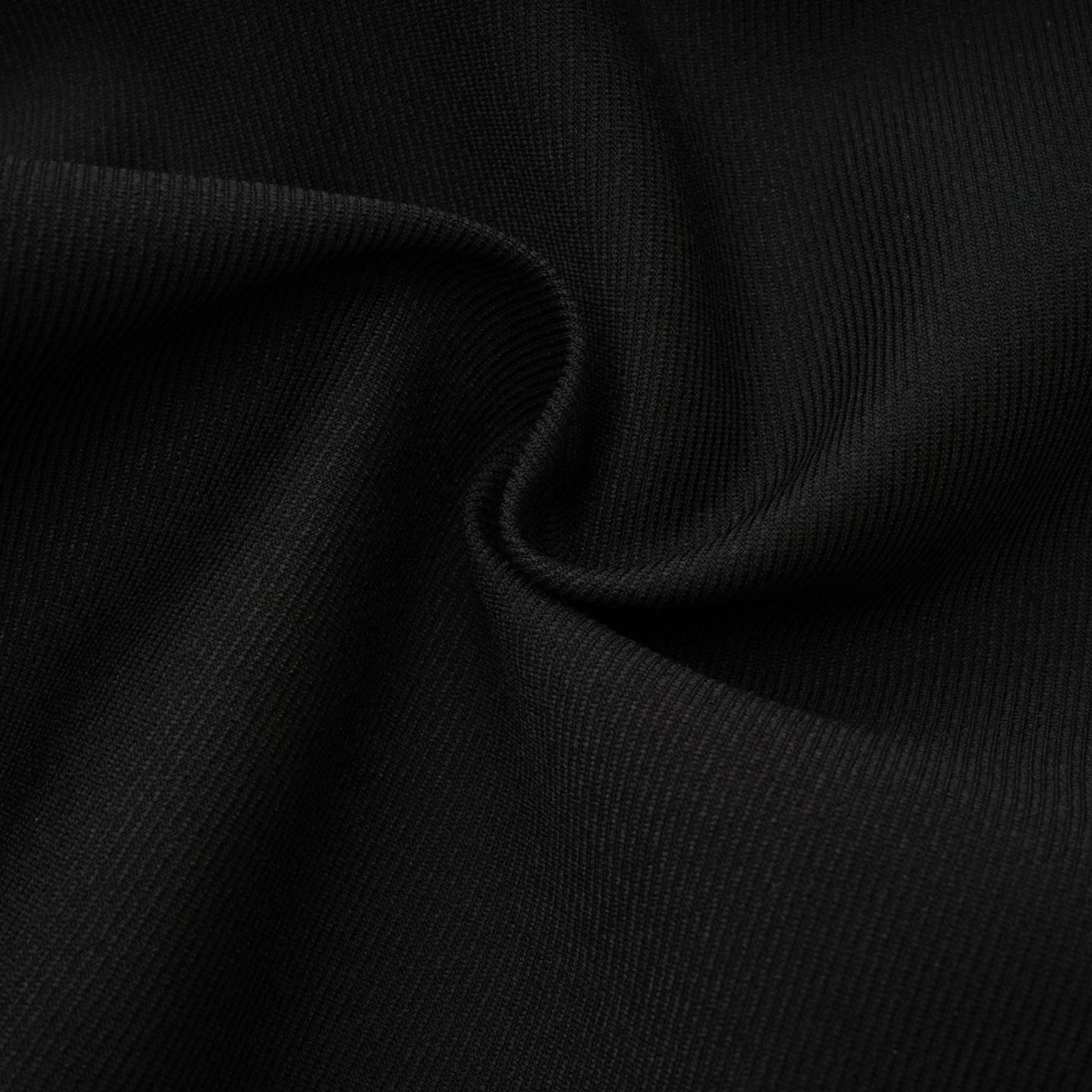 Caribe black bowknot off-shoulder mini dress