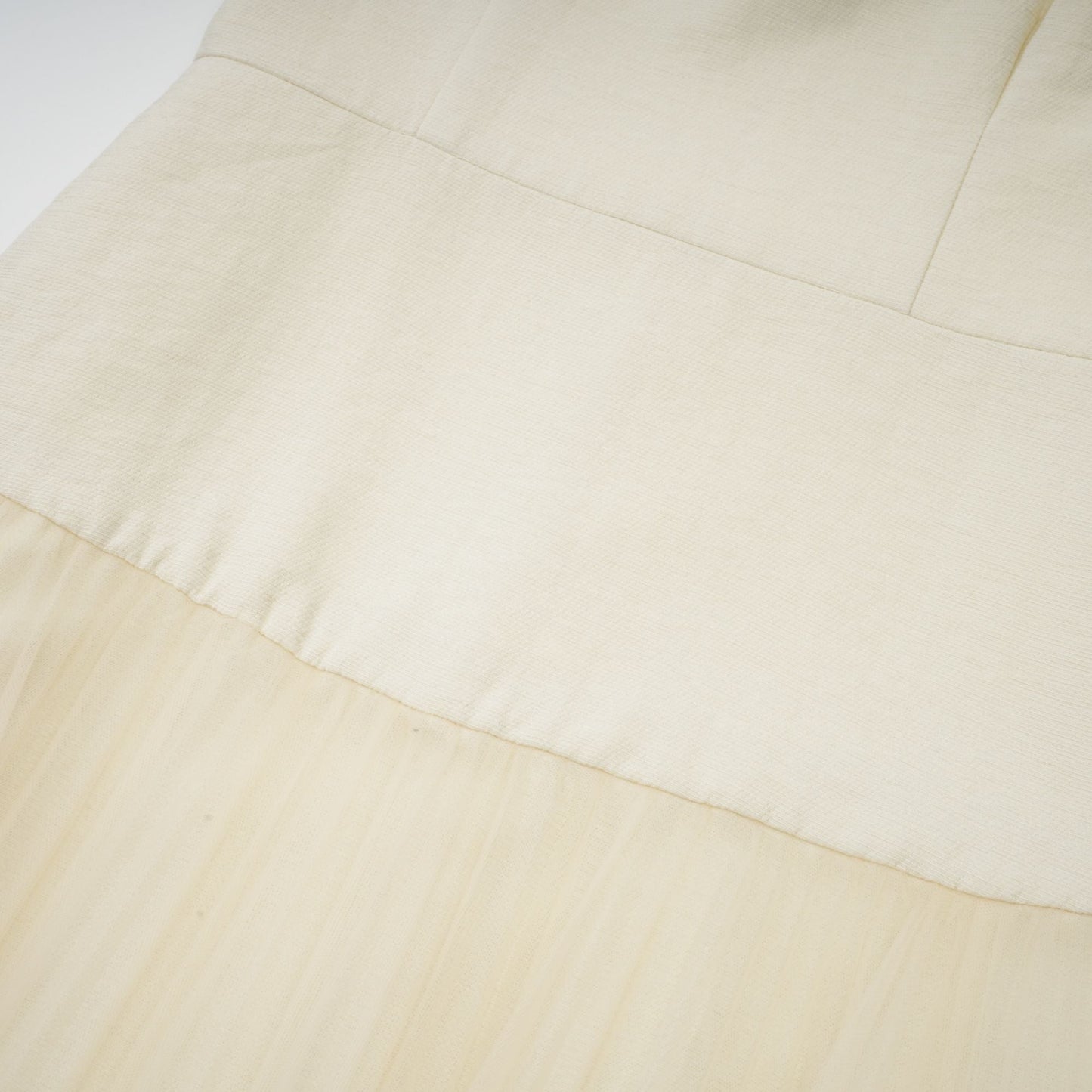 Thérèse bowknot tulle-panelling midi dress in White