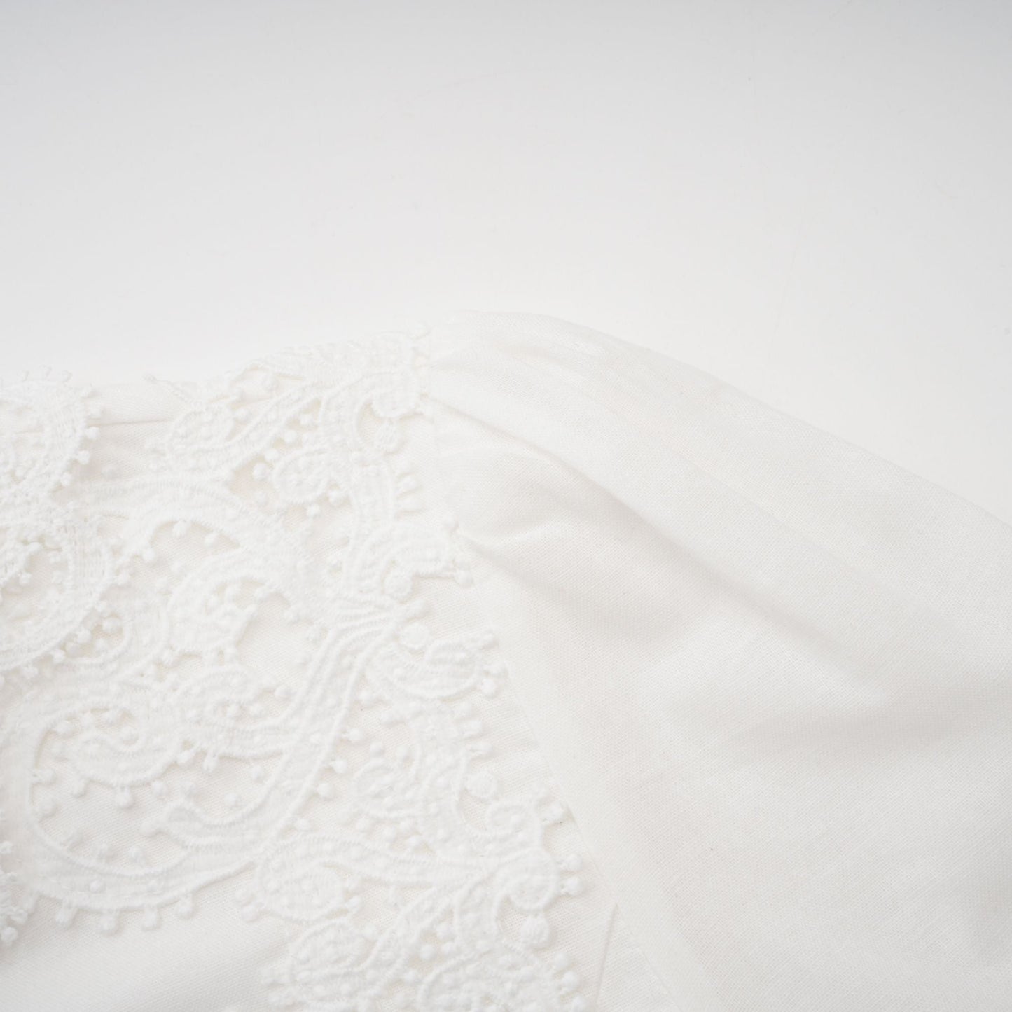 Patricia white floral-lace midi dress