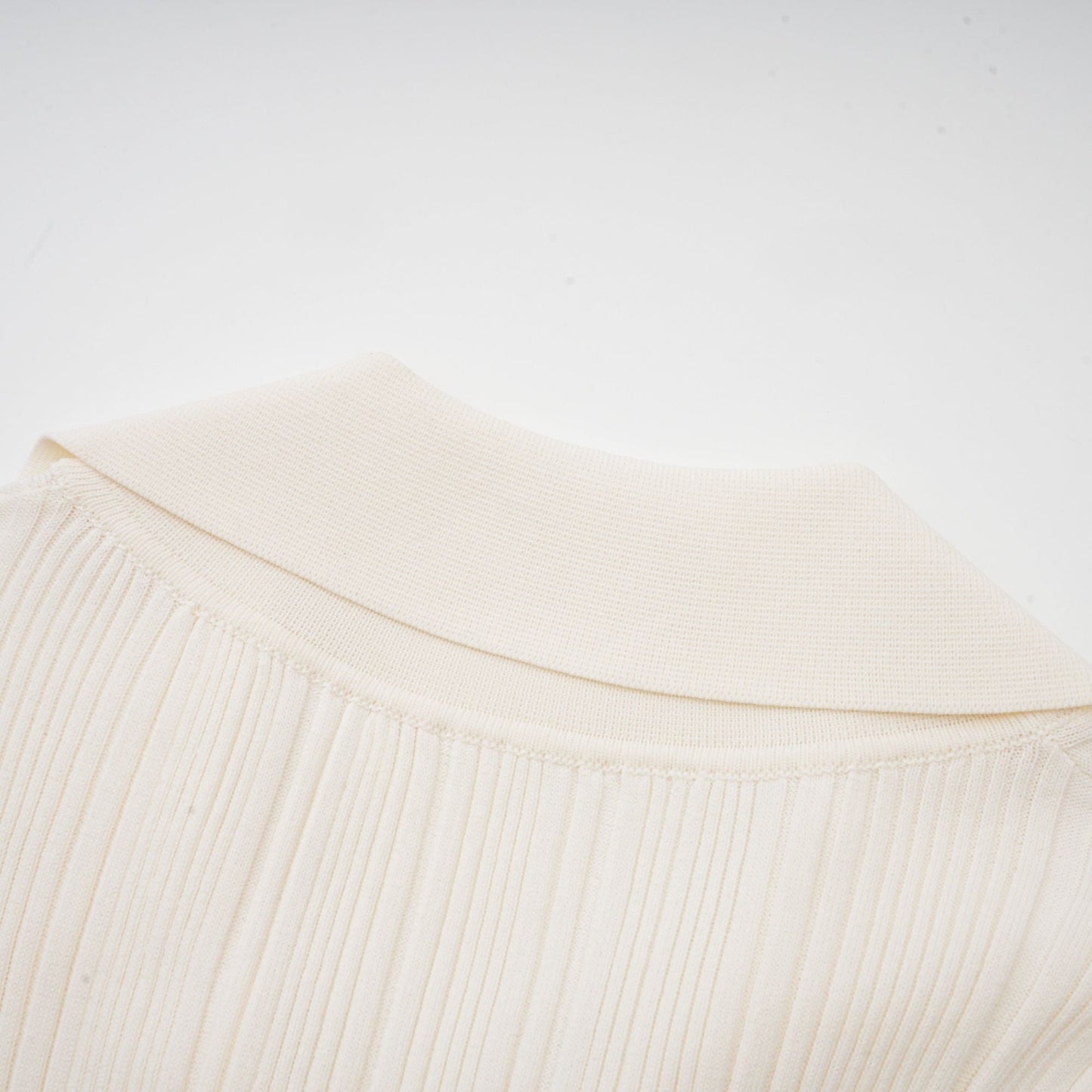 Nouria white mermaid-hem knit midi dress