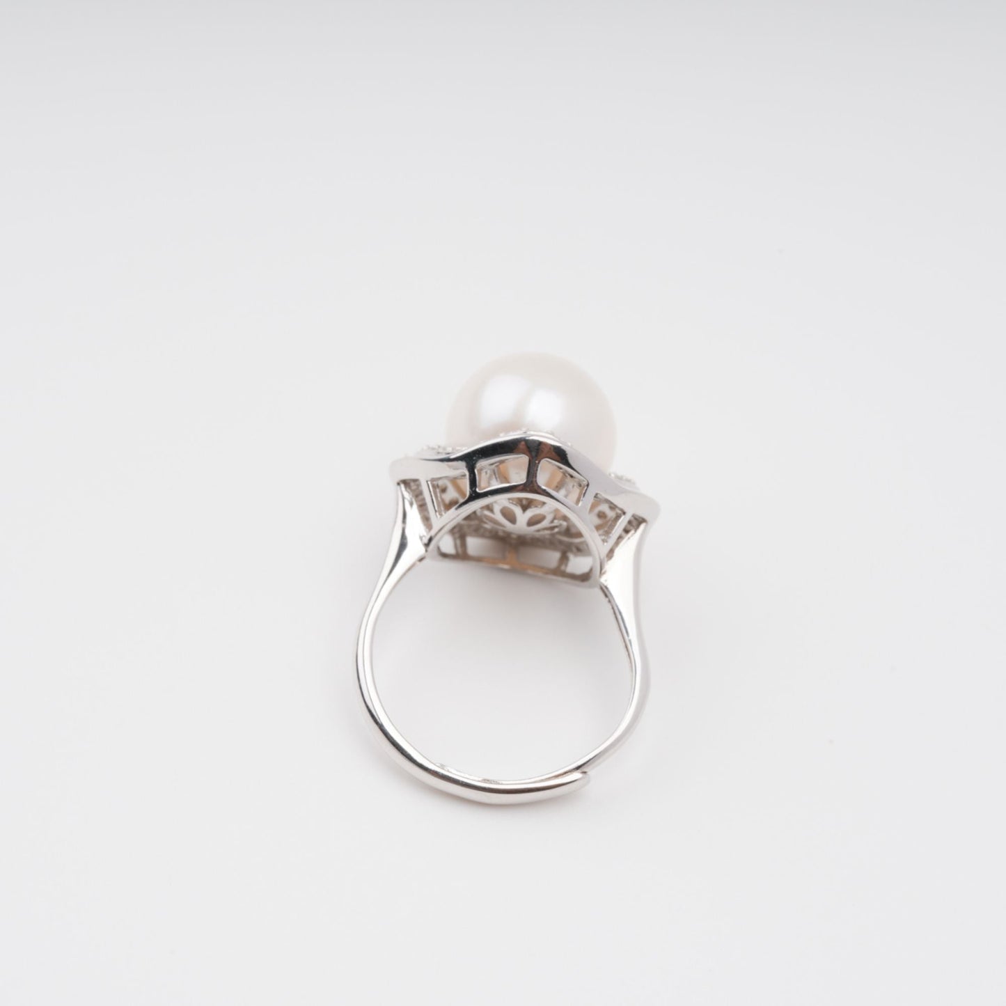 Hortense Sterling Silver Pearl Adjustable Ring