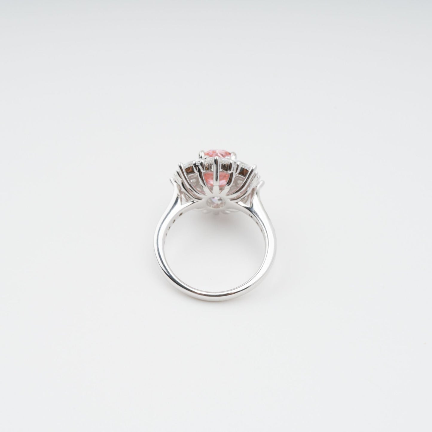 Joséphine Pink Pavé-Set Zircon Gemstone Sterling Silver Ring