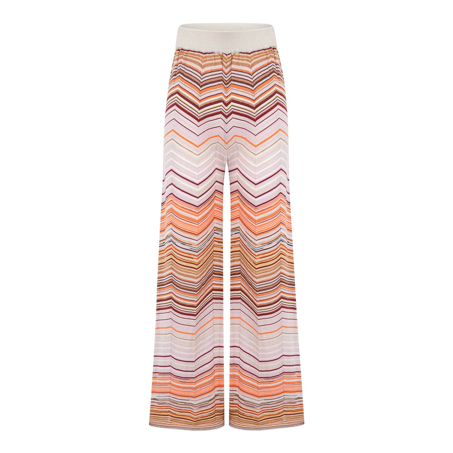 Chloé Neutral Striped Knit Matching Set