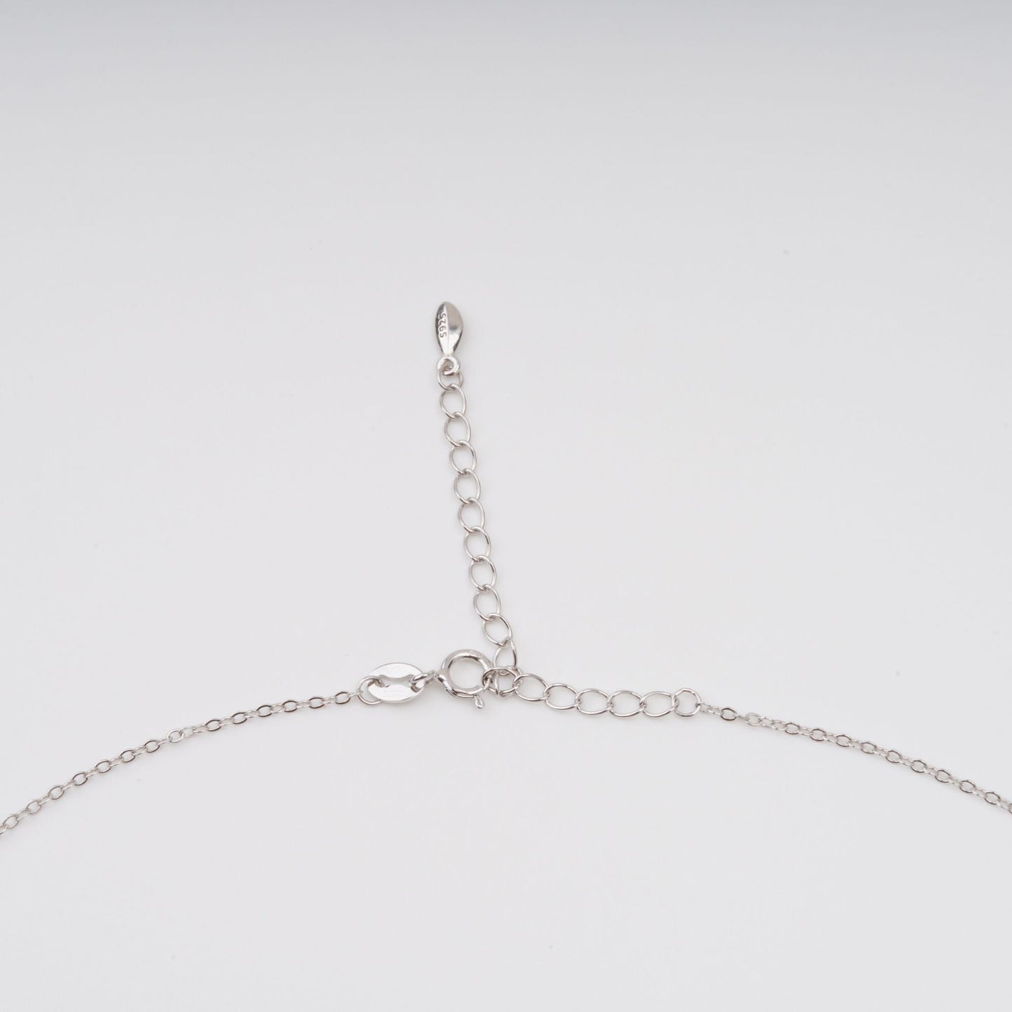 Mielikki Blue Oval Gemstone Pendant Sterling Silver Necklace