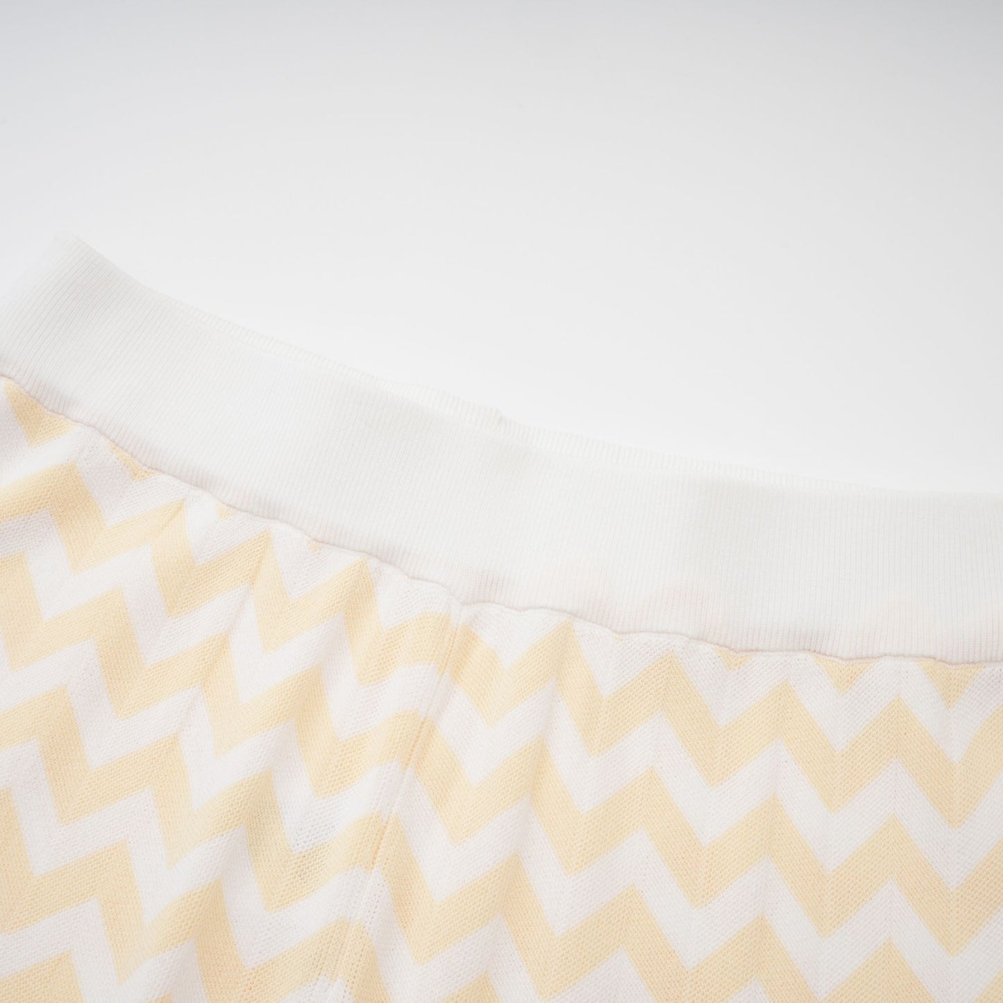 Isabelle Yellow Zigzag Knit Matching Set