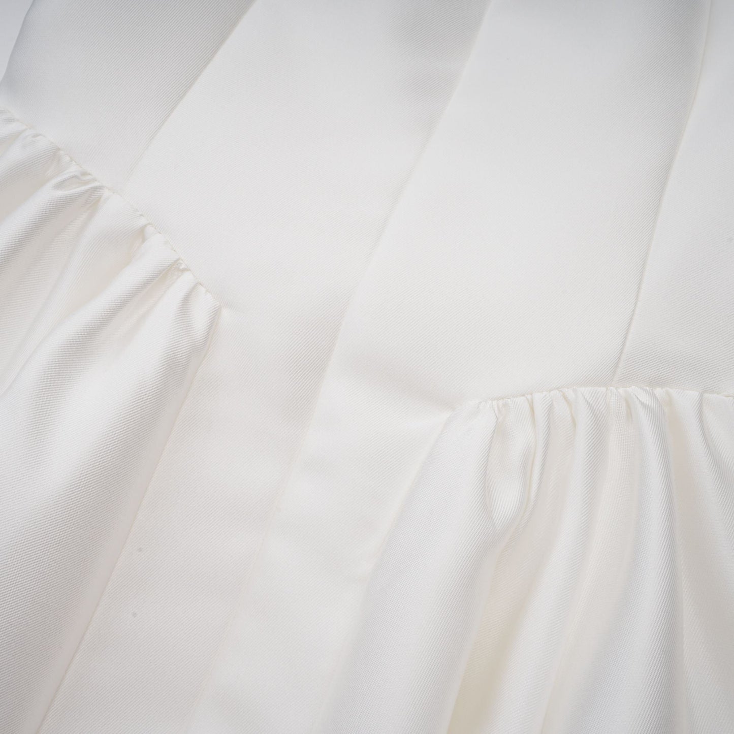 Amandine white open-back cap-sleeve midi dress