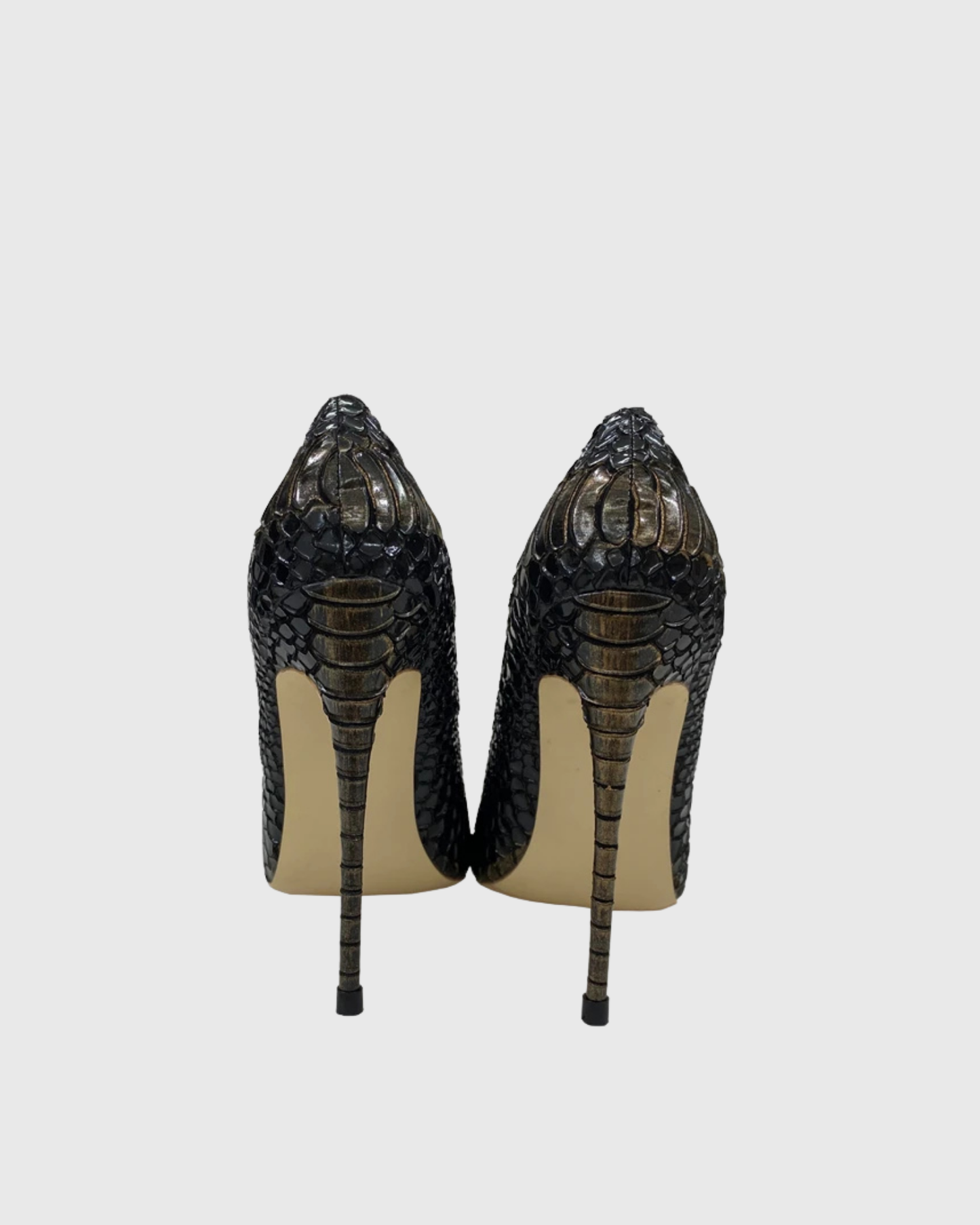 Faye Snake Texture Pumps