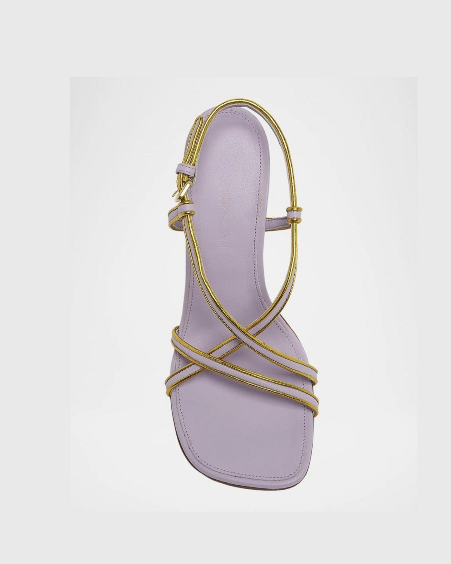 Fina Square Toe Sculptural Heels In Lilac