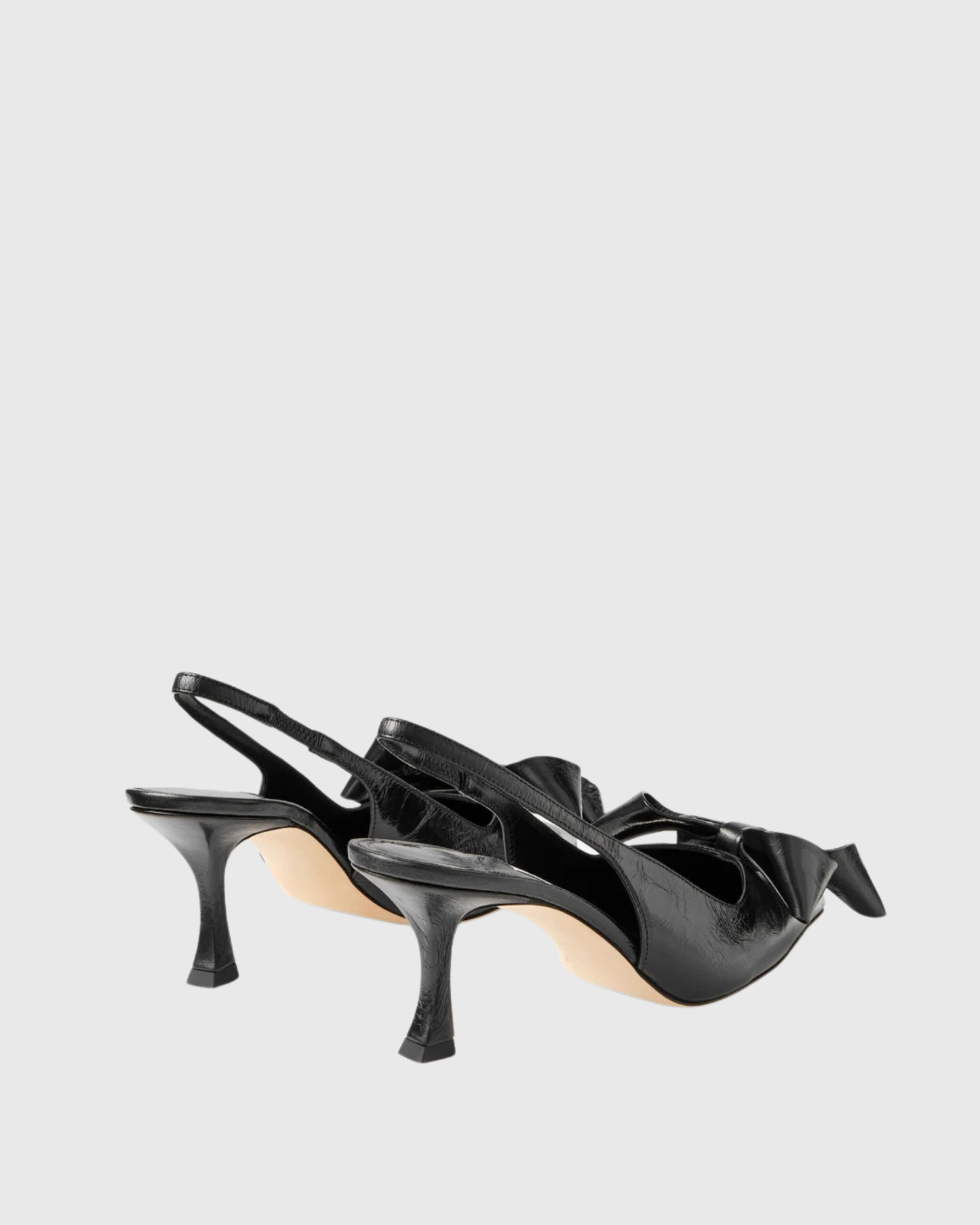 Flo Flower Slingback Pumps In Black