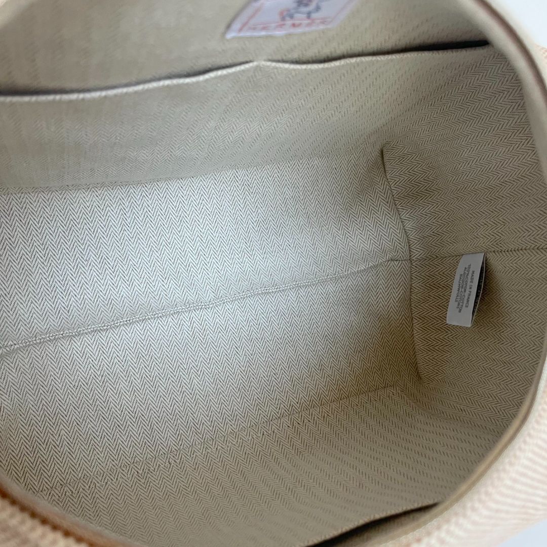 Hermès Bride-a-Brac GM Toile H cotton Natural pouch hand bag