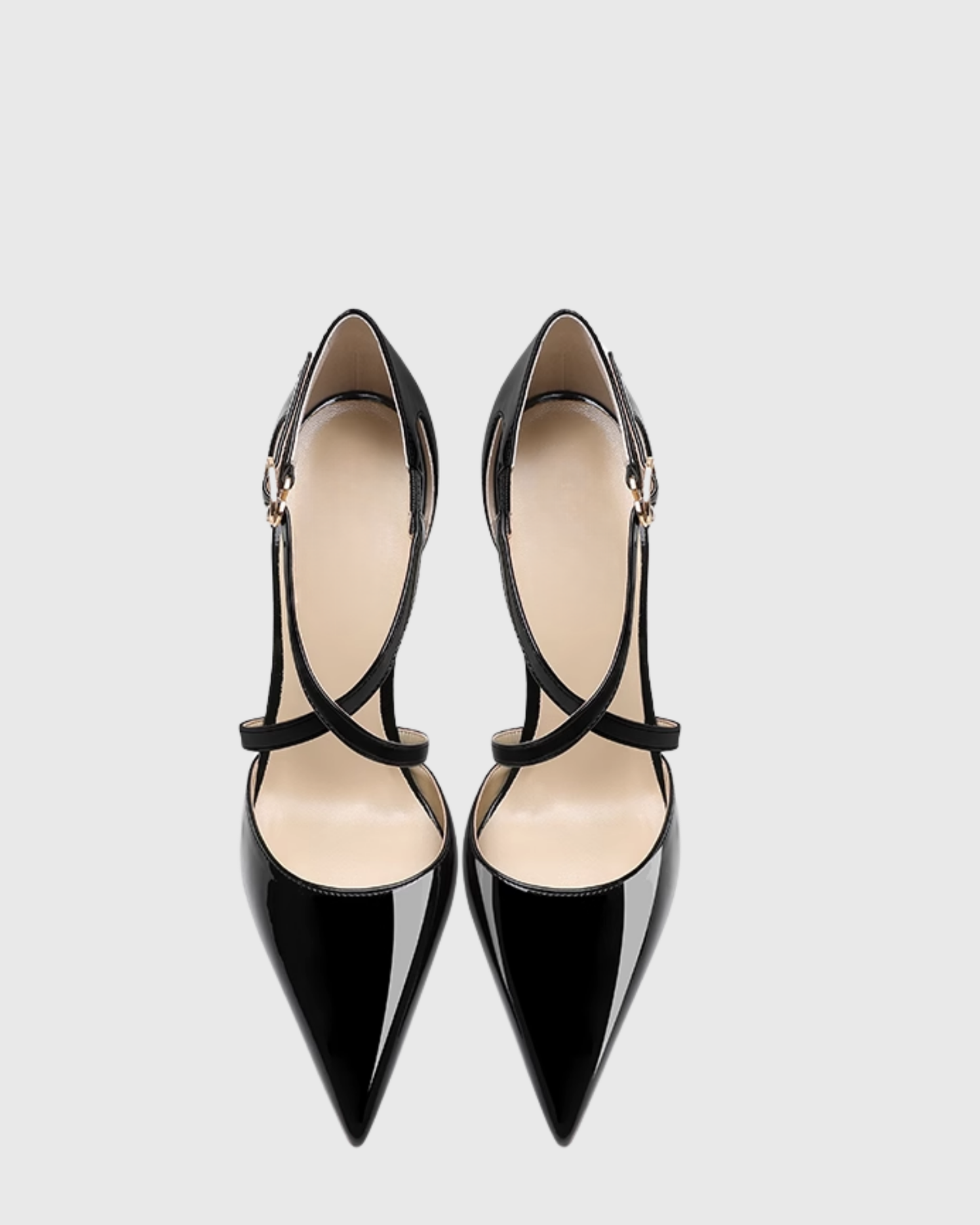 Kiki Cross Strap Pumps In Black