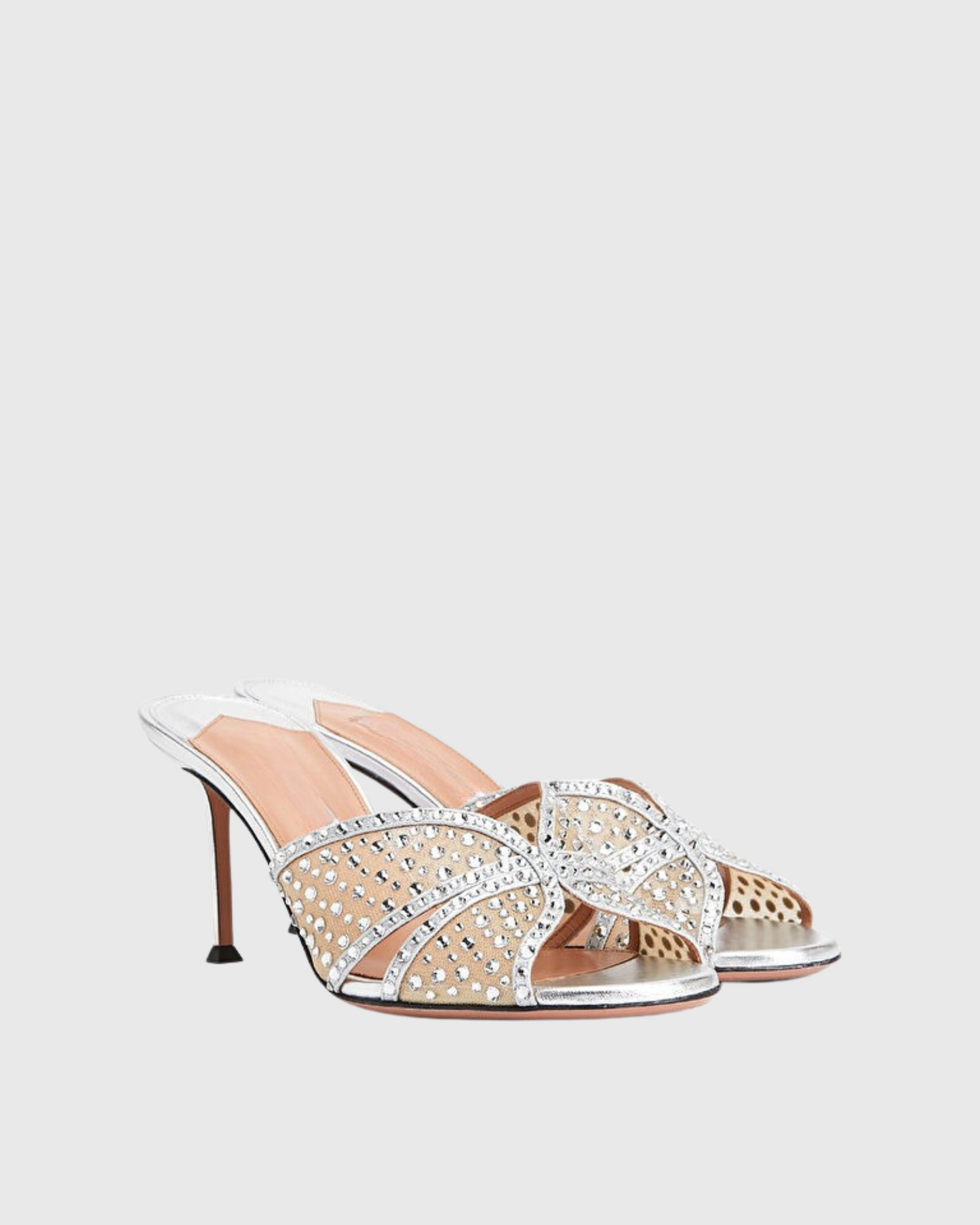 Natalina Rhinestone Cross Slippers