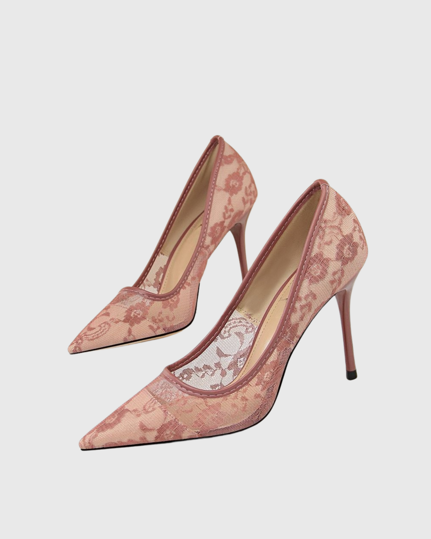 Saidi Lace Pumps In Pink