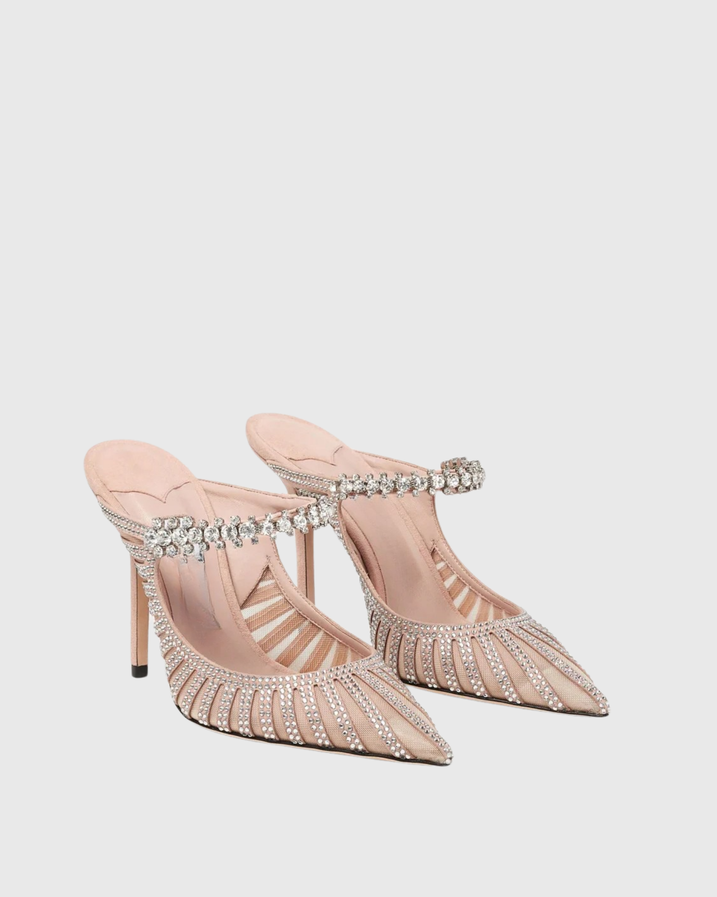 Terza Rhinestone Mesh Mules