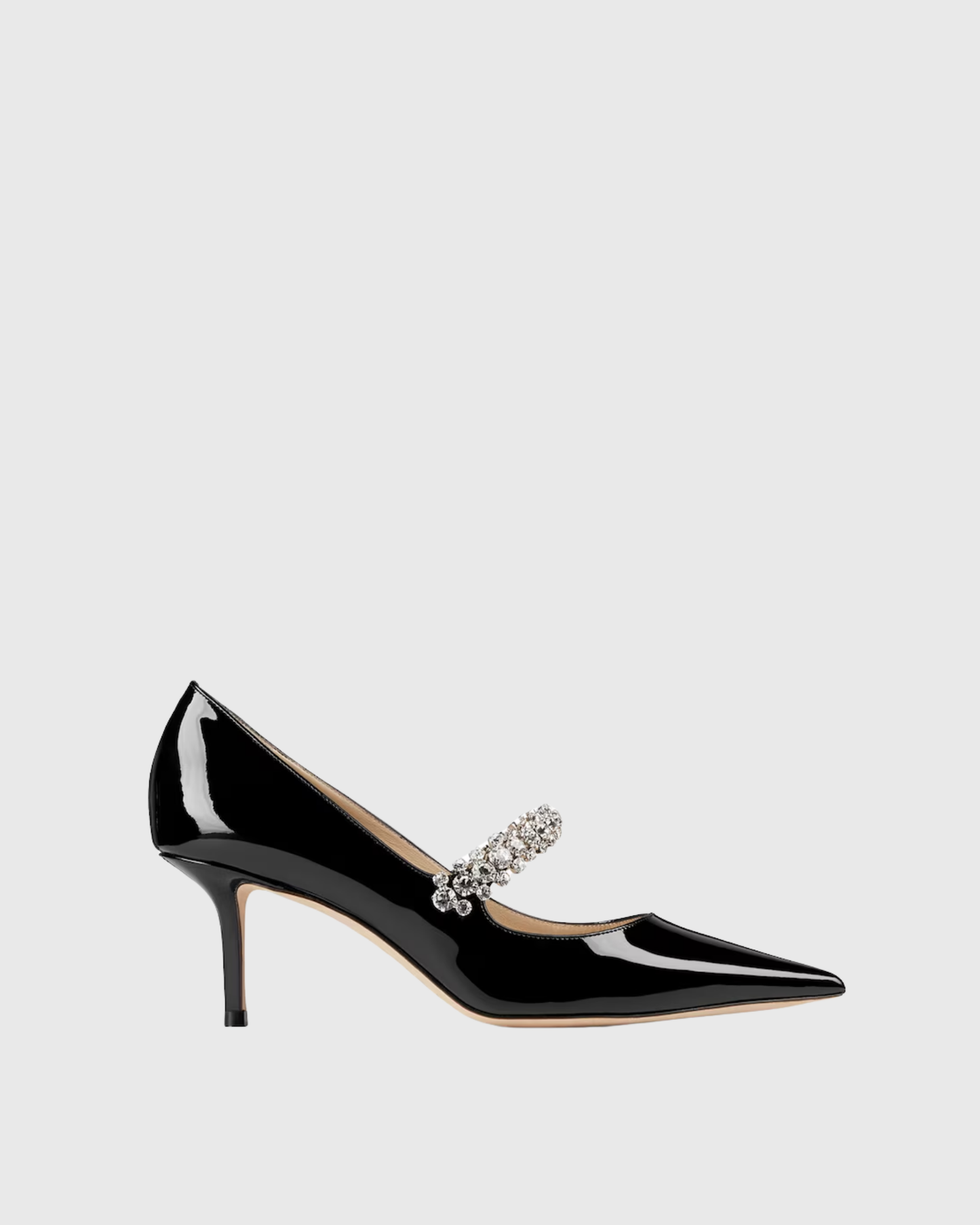 Terza Rhinestone Strap Pumps In Black