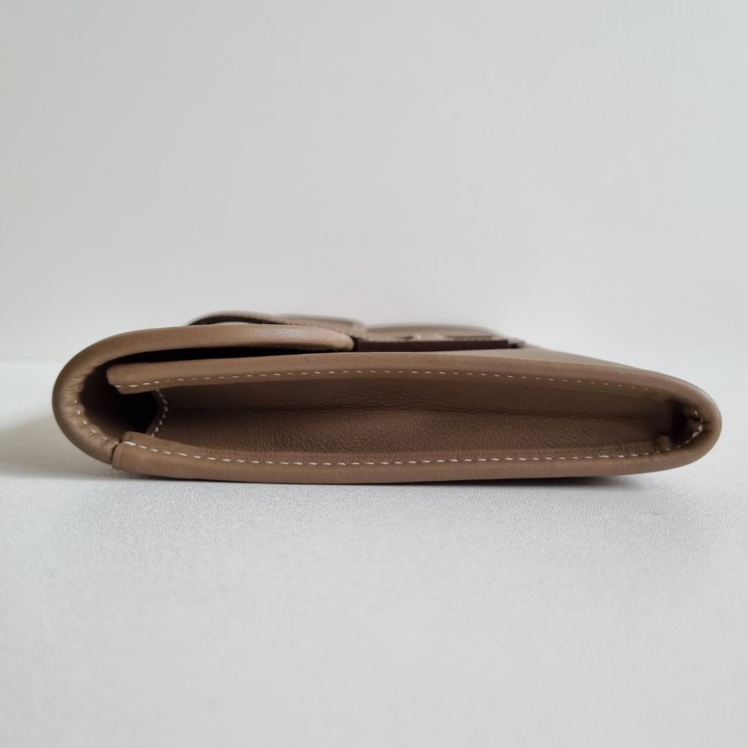 Hermès Etoupe Jige Clutch Swift