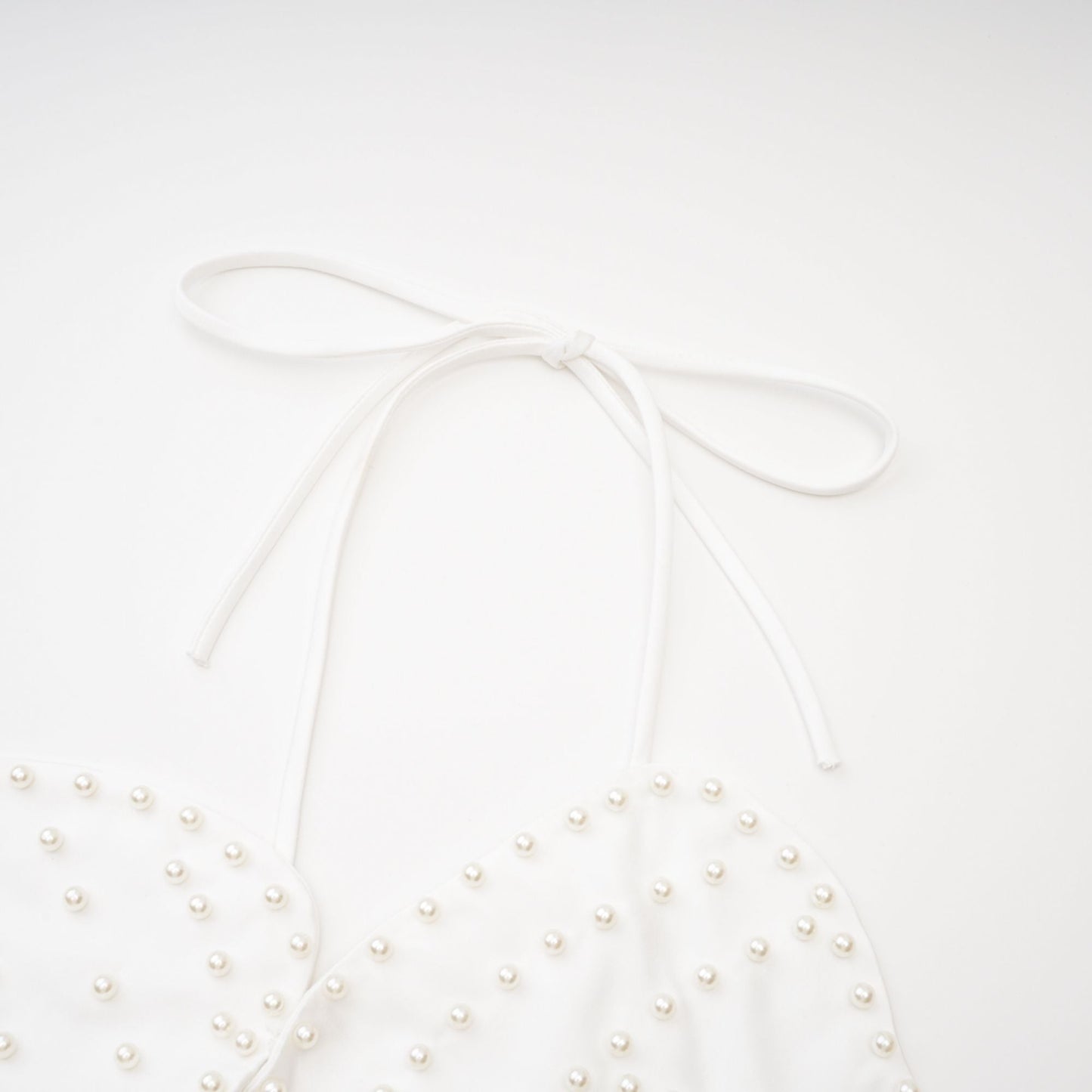 Maëlle faux-pearl embellished top