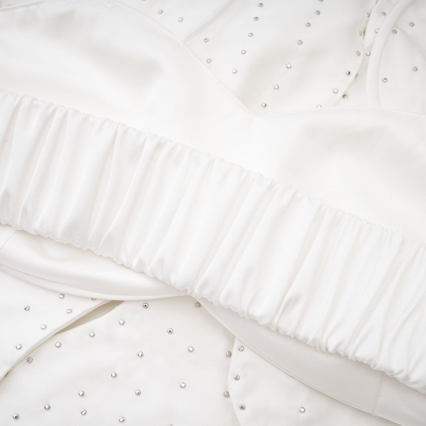 Maëlle faux-pearl embellished top