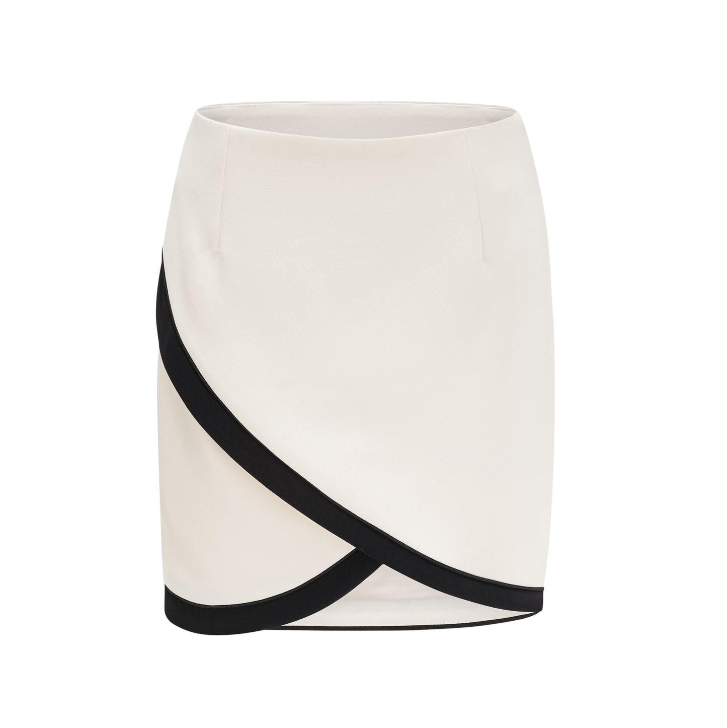 Vespera Contrast Color Two-Piece Jacket and Skirt Set