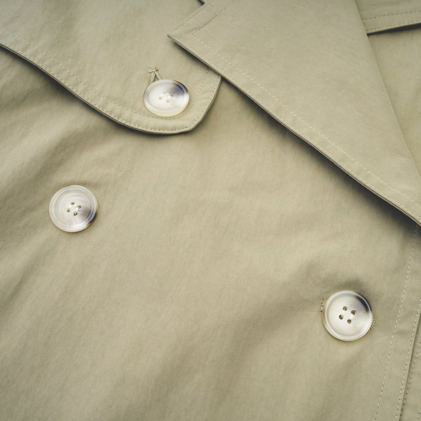 Justine belted-waist trench coat