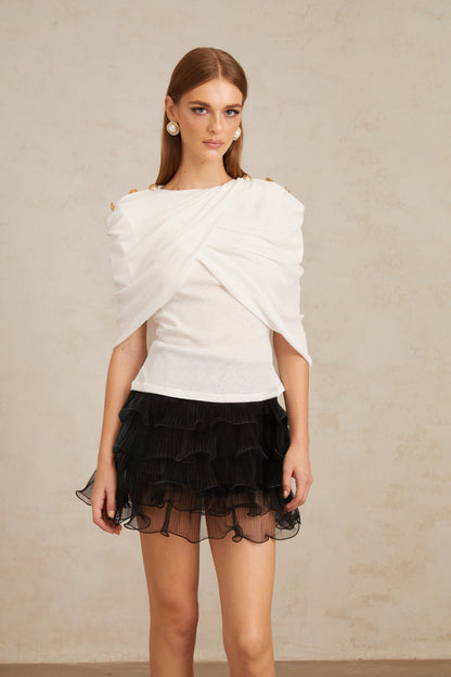 Vappu Color Block Ruched Co-ord Set