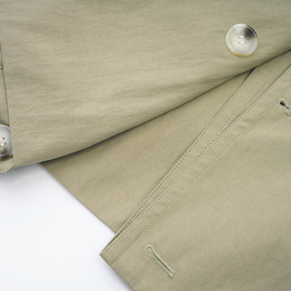 Justine belted-waist trench coat