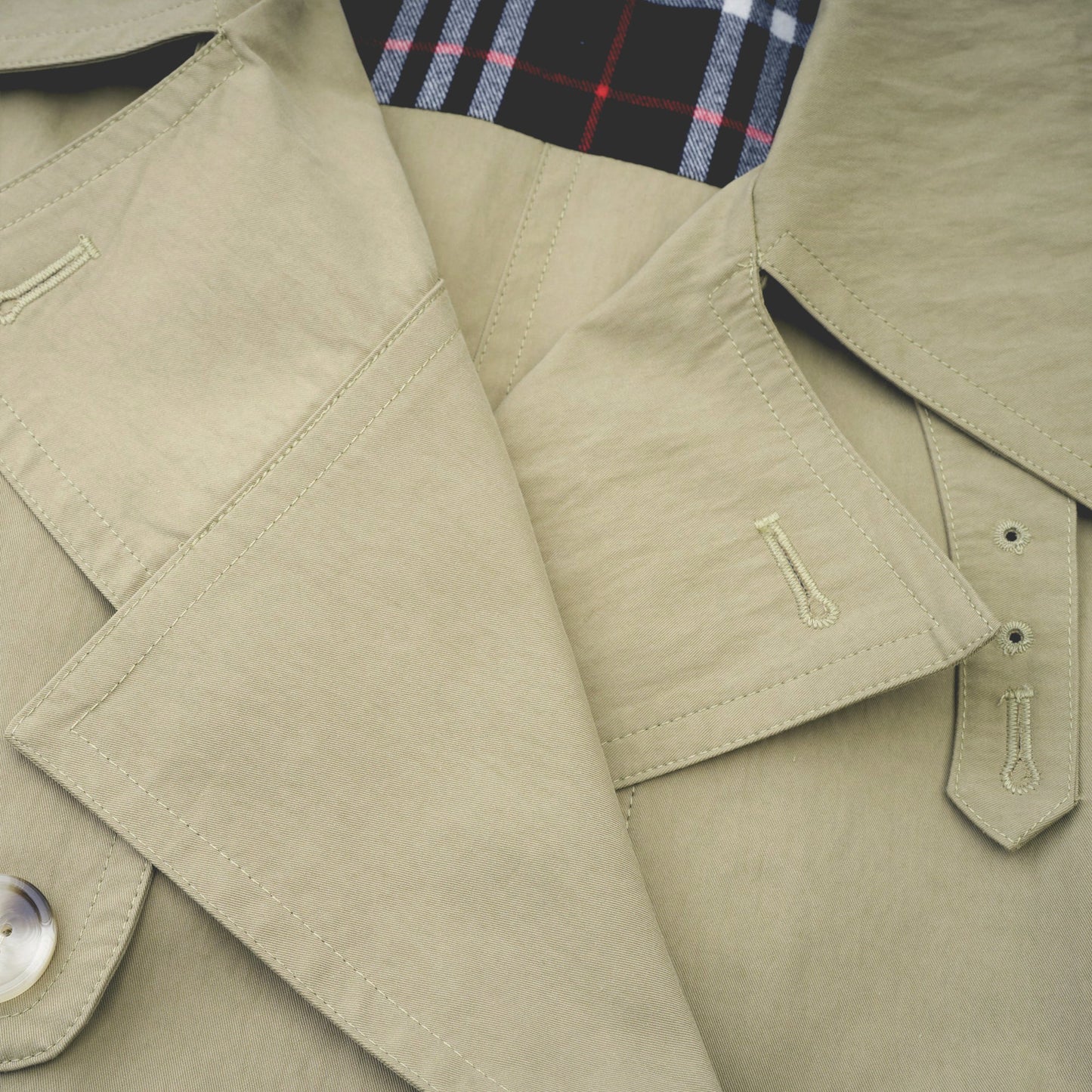 Justine belted-waist trench coat