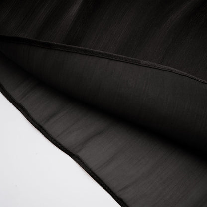 Mila pleated satin maxi dress in Black