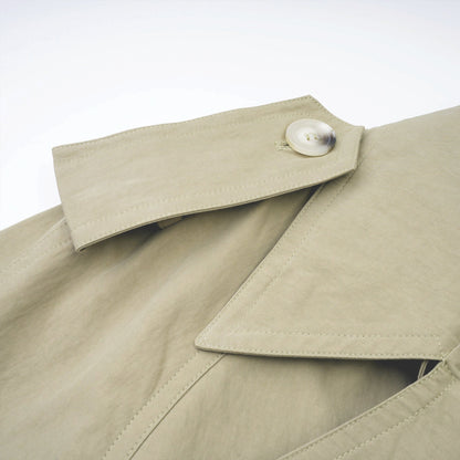 Justine belted-waist trench coat