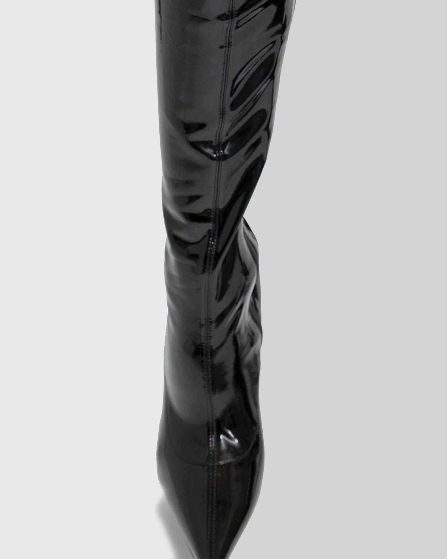 Agata Leather Platform Over The Knee Boots