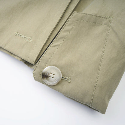 Justine belted-waist trench coat