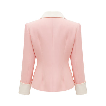 Claretta colour-block blazer & pants matching set
