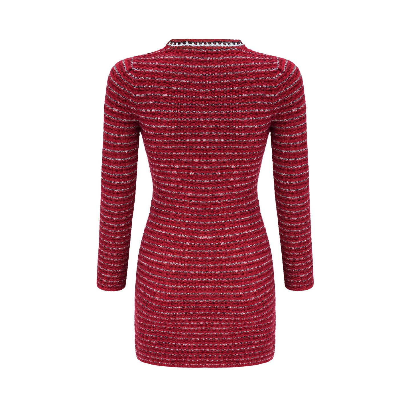 Faustine bow-detailed knit mini dress
