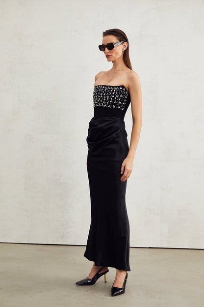 Aurore Crystal Embellished Maxi Dress
