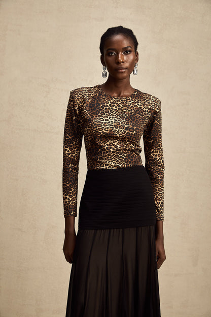 Lise leopard-print bodysuit