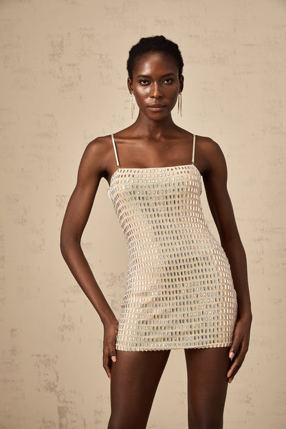 Ubalda stud-embellished mini dress