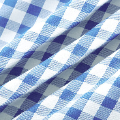 Diane blue gingham midi dress